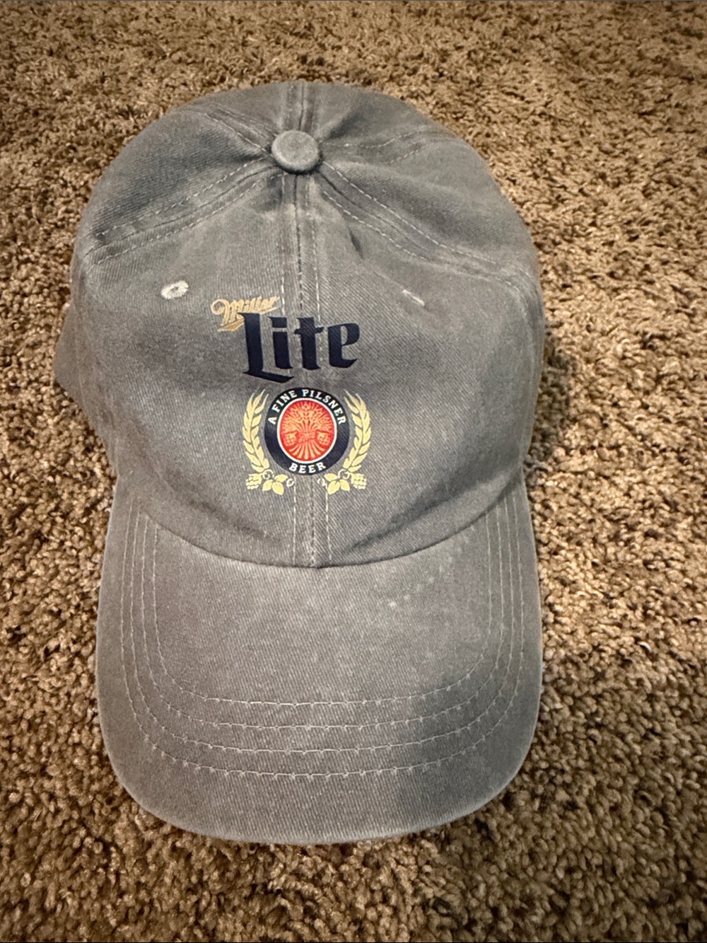 Miller Lite Logo Baseball Cap - Slate Blue